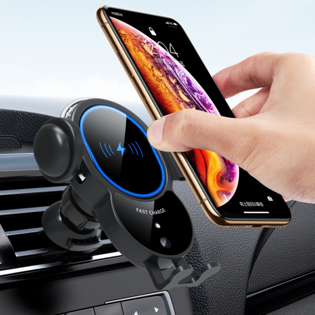 Car Wireless Charger Automatic Infrared Sensor Mobile Phone Bracket Triple Action