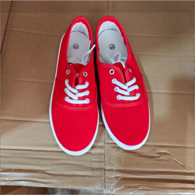 Women's Running Training Solid White Shoes Red - Shop at LoveMi