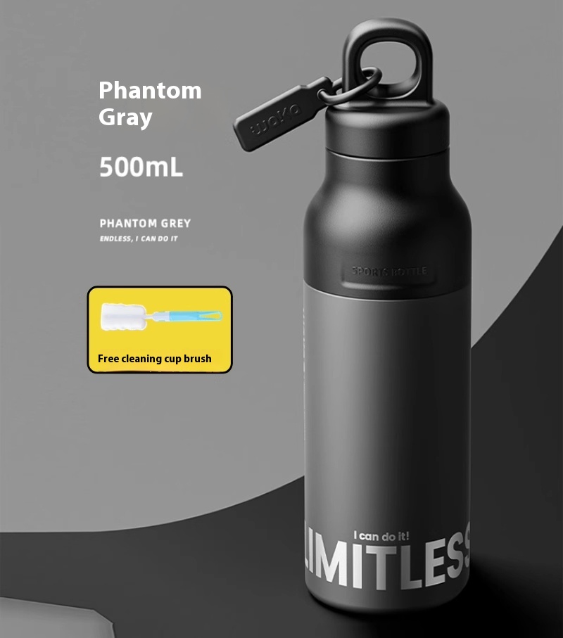 Unthreaded Quickly Open Stainless Steel Sports Bottle