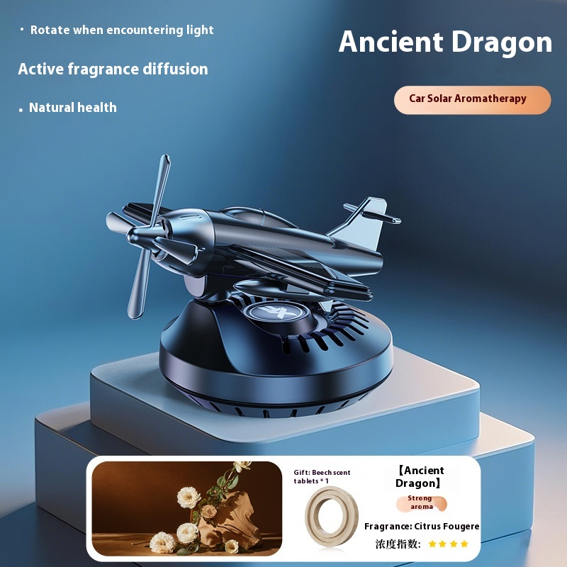 Rotating Solar Power Vehicle Perfume Holder Decoration Ornaments