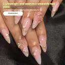 Wear Nail Flower Gilding Nail Tips Gradient view 1