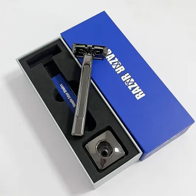 Double-layer Half-blade Knife Holder Manual Shaving Suspension Knife Head Shaver
