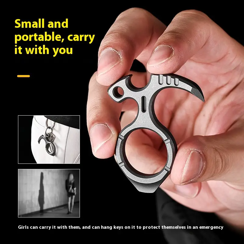 Titanium Alloy Keychain Multifunctional Nail Puller