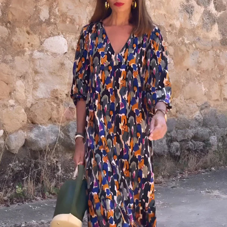 Lady Temperament Commuter Dress Half Sleeve