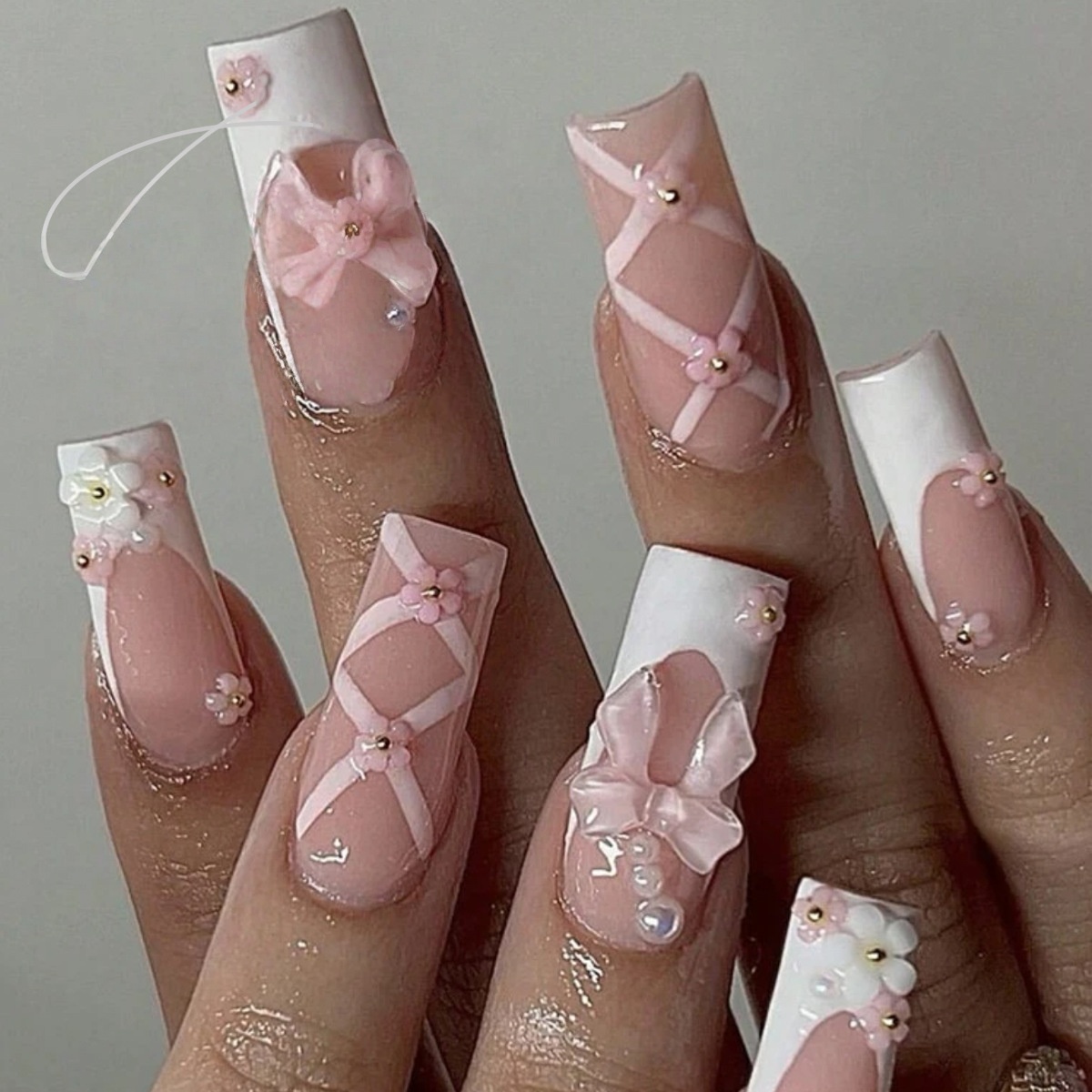 Nail Tip Finished Wearable Short Square