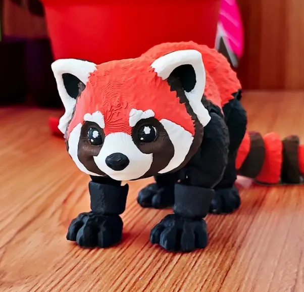 Himalayan Red Panda Full Body Movable Toy