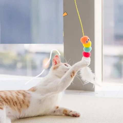 Cat Toys Simulated Cute Funny Self-hey Interactive Toy Rope