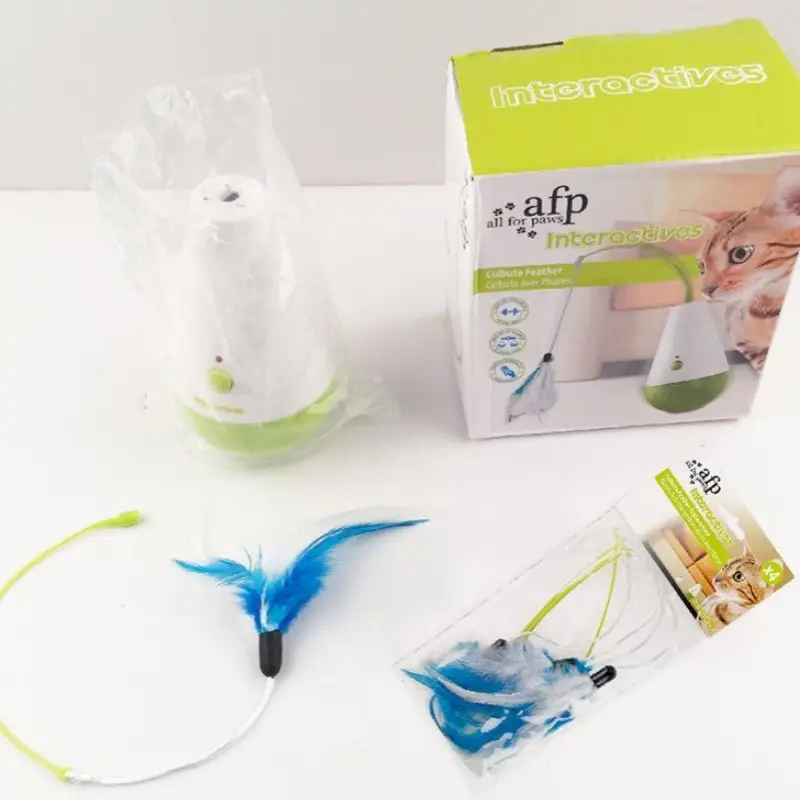 Cat Toy Tumbler Electric Feather Spiral Turn