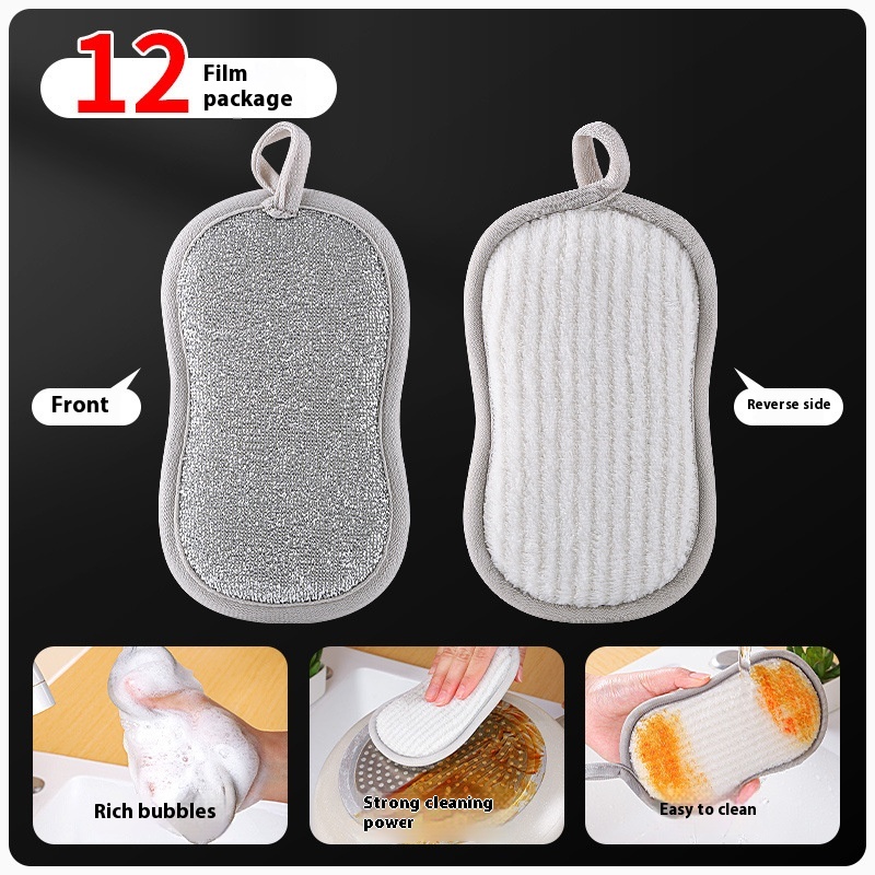 Dishwashing Sponge Oil-free Double-sided Steel Wire Scouring Pad
