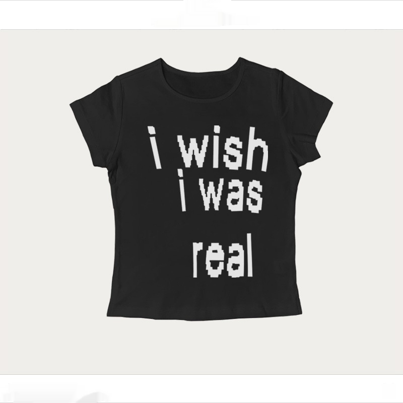 Printed Vest Black Camisole Tube Top T-shirt