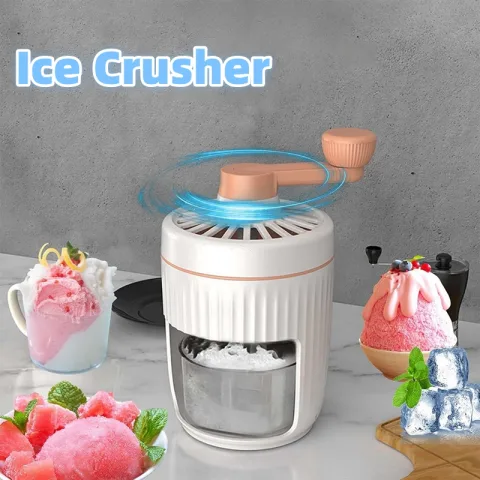 Hand-cranked Ice Shaving Machine Small Household Ice Crusher Smoothie