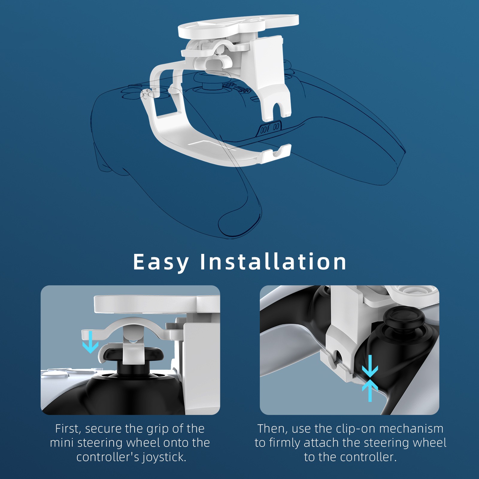 5 Game Handle Racing Steering Wheel - Image 5