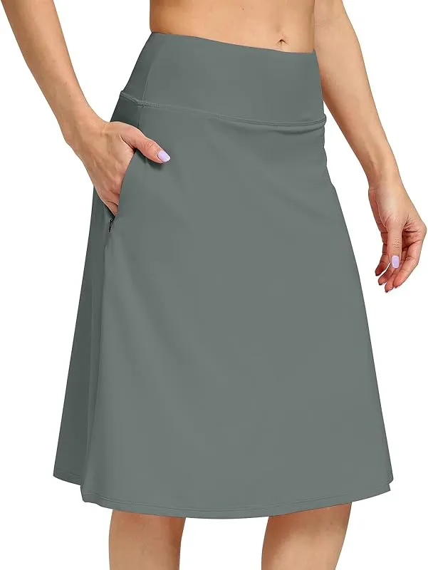 Fashionable And Versatile Midi Skirt For Women Grey - Shop at LoveMi