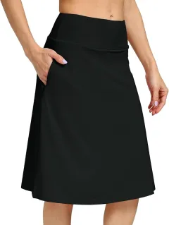 Fashionable And Versatile Midi Skirt For Women - Black - View 1