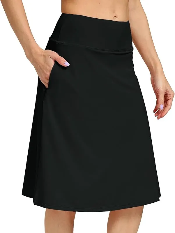 Fashionable And Versatile Midi Skirt For Women - Black