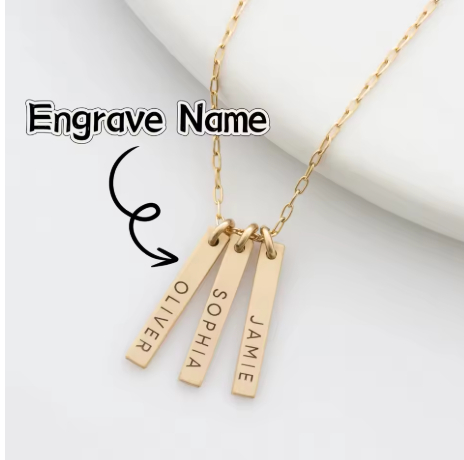 DOREMI Stainless Steel Multi-Name Family Necklace