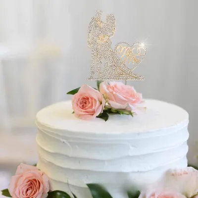 Bride And New Love Wedding Cake Insert