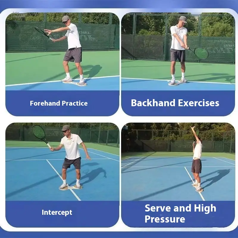 Tennis Power Chain Wood Surf Balance Board Swing Trainer
