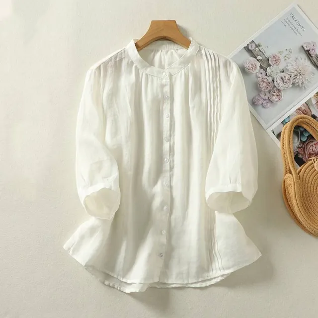 Top Stand Collar Casual Simple Loose Tan - Shop at LoveMi