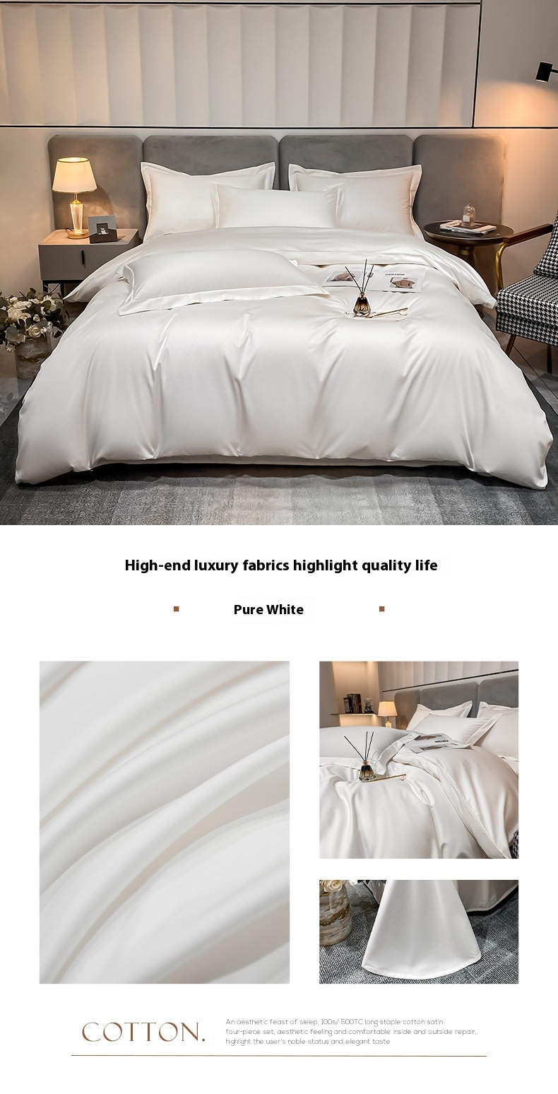 Egyptian Long-staple Satin Fabric Cotton