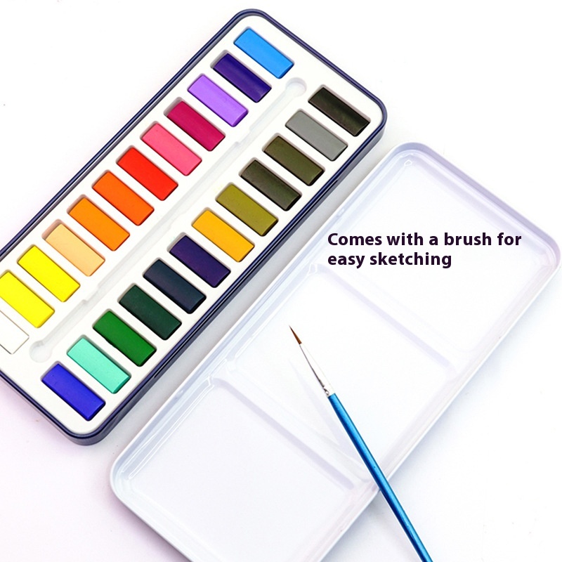 Student Solid Watercolor Watercolor Art Painting Kit