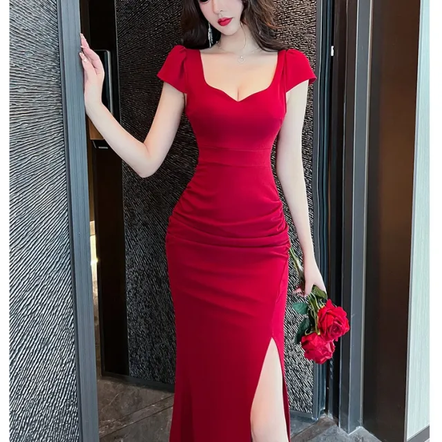 Evening Dress For Women At Night Wine Red - Shop at LoveMi