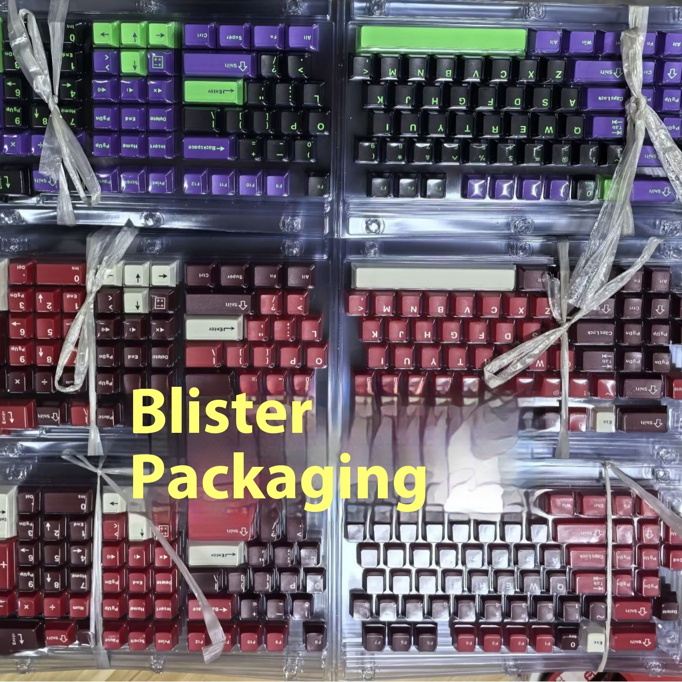 Positive Engraved Small Full Set 126 Key Height Two-color Key Cap