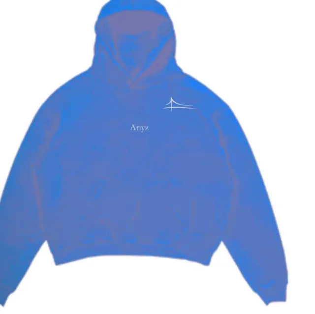 Women's Letter Printed Hoodie Sapphire Blue - Shop at LoveMi