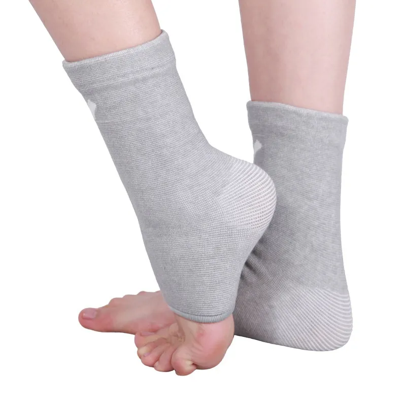 Sports Ankle Compression Protective Sleeve - Gray M Size