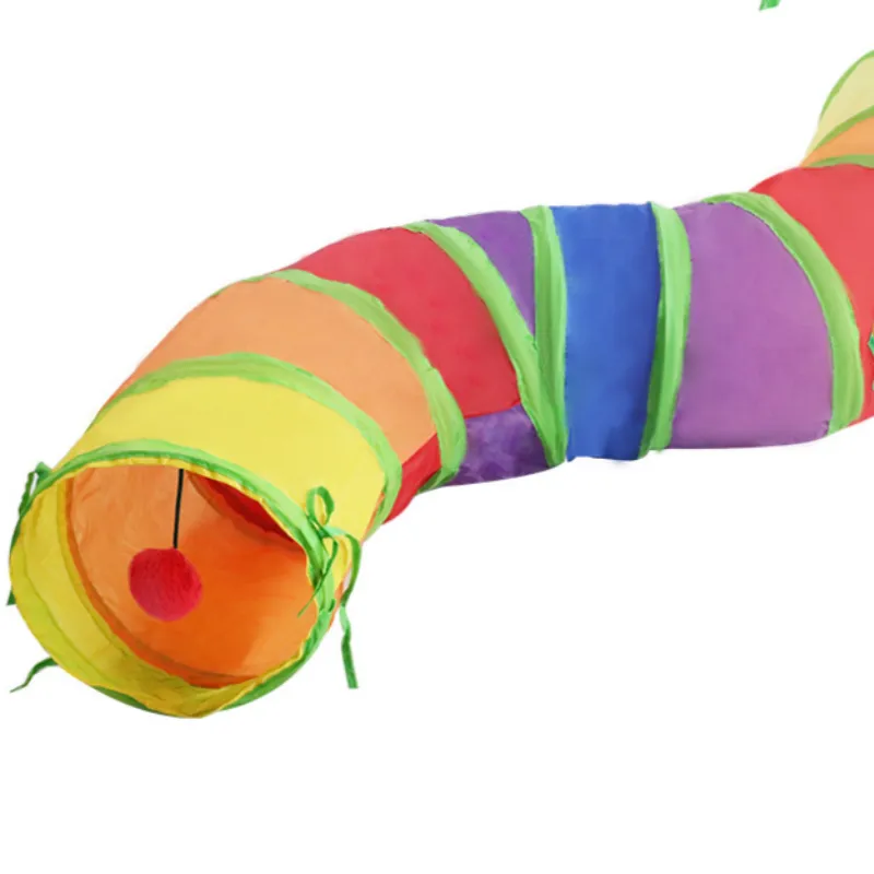Rainbow S-shaped Cat Tunnel Self-hey Educational Toy