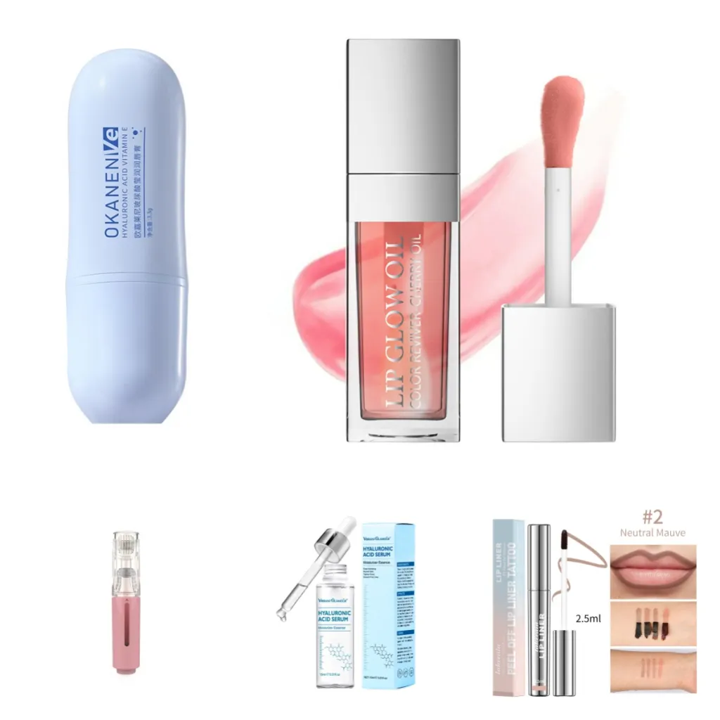 Hyaluronic Acid Face Serum Anti-Aging Shrink Pore Whitening Moisturizing Cream Dry Skin Care - Set