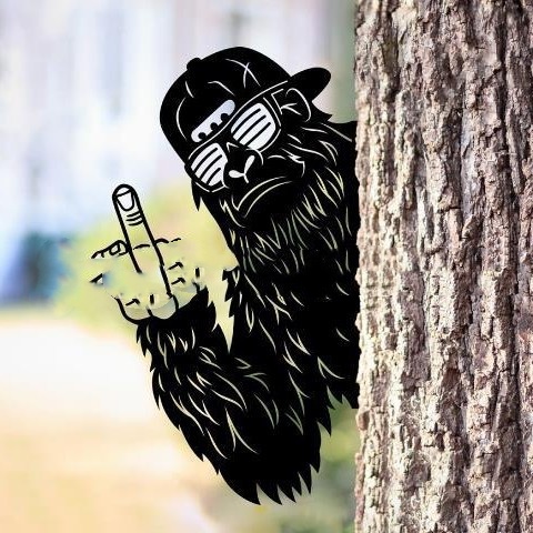 Outdoor Creative Hide And Seek Flip Metal Logo