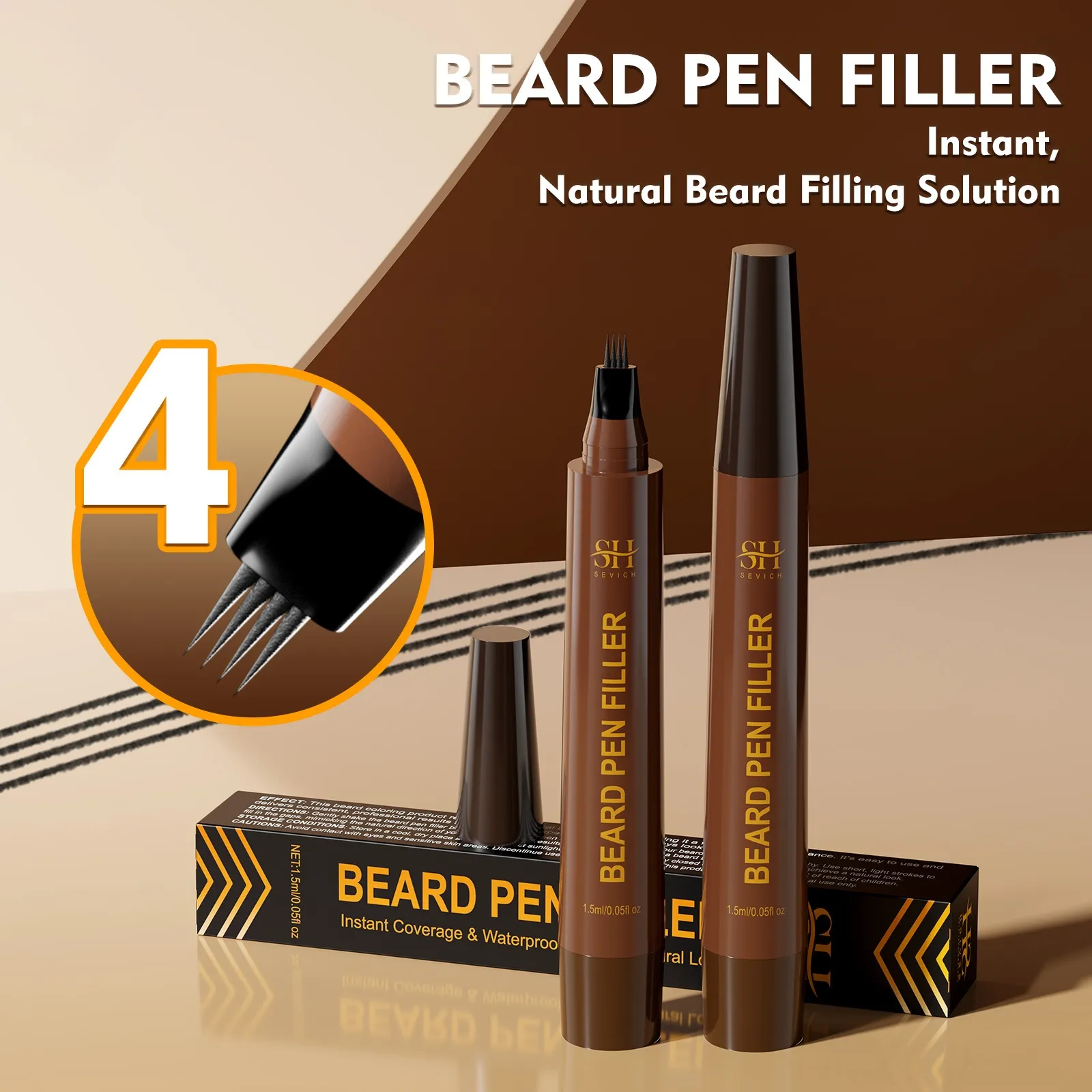 Men's Beard Eyebrow Hairline Headline Filler Sweatproof