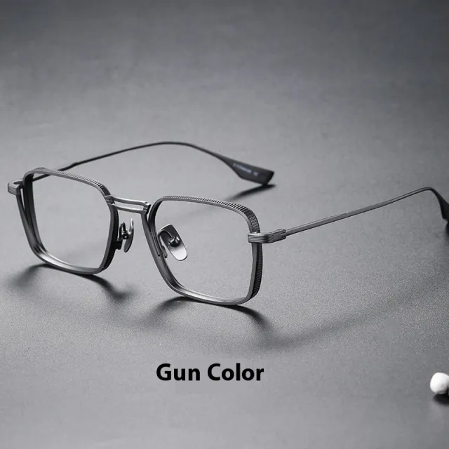Ultra Light Myopia Glasses Rim Men's With Degrees Lens Women Gun Color Myopia 200 Degrees - Shop at LoveMi