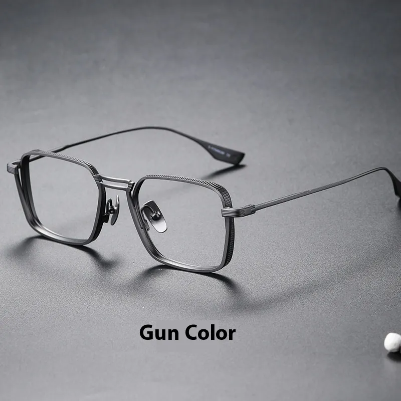 Ultra Light Myopia Glasses Rim Men's With Degrees Lens Women - Gun Colour-Myopia 200 Degrees
