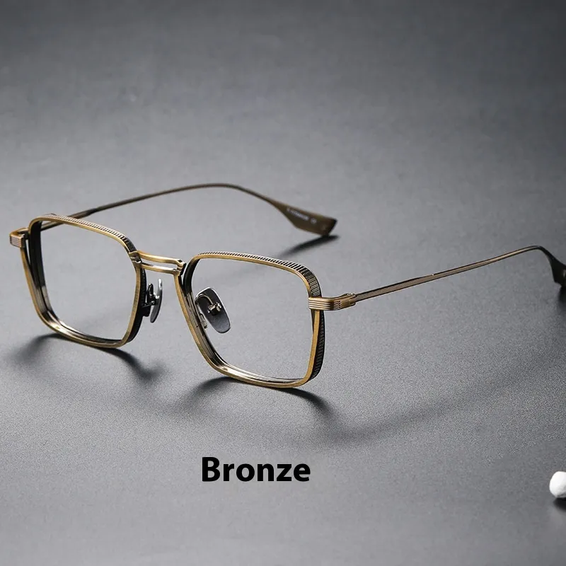 Ultra Light Myopia Glasses Rim Men's With Degrees Lens Women - Brown