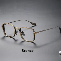 Ultra Light Myopia Glasses Rim Men's With Degrees Lens Women - Brown - View 1