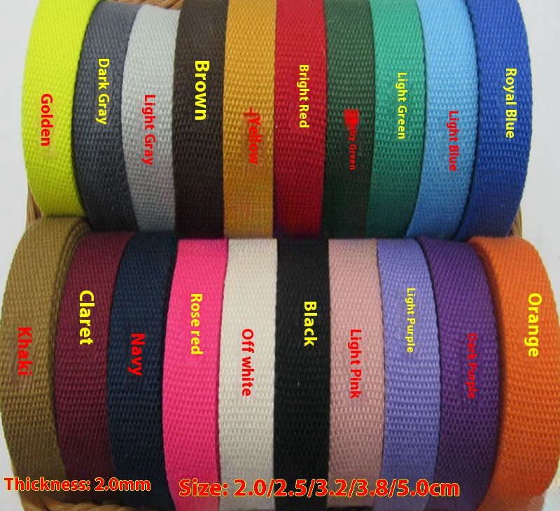 Polyester-cotton Canvas Woven Belt Sub-ribbon Binding Flat Rope Bags Woven Belt