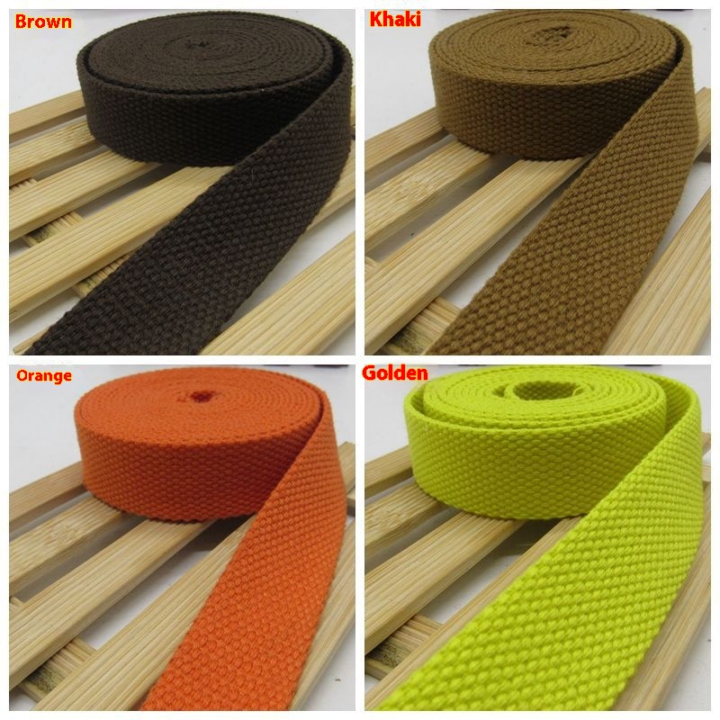 Polyester-cotton Canvas Woven Belt Sub-ribbon Binding Flat Rope Bags Woven Belt