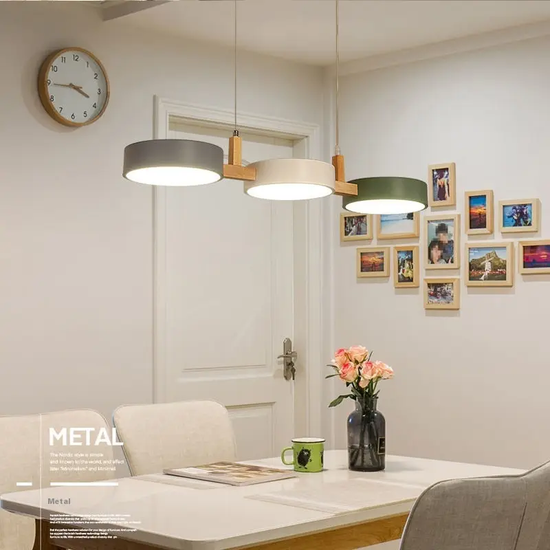 Dining Room Three-head Dining Room Lamp Simple Modern Bar Cafe Chandelier