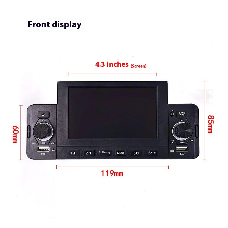 Multifunctional Single-spindle Mp5 Car Player 43-inch Large Screen - Image 3