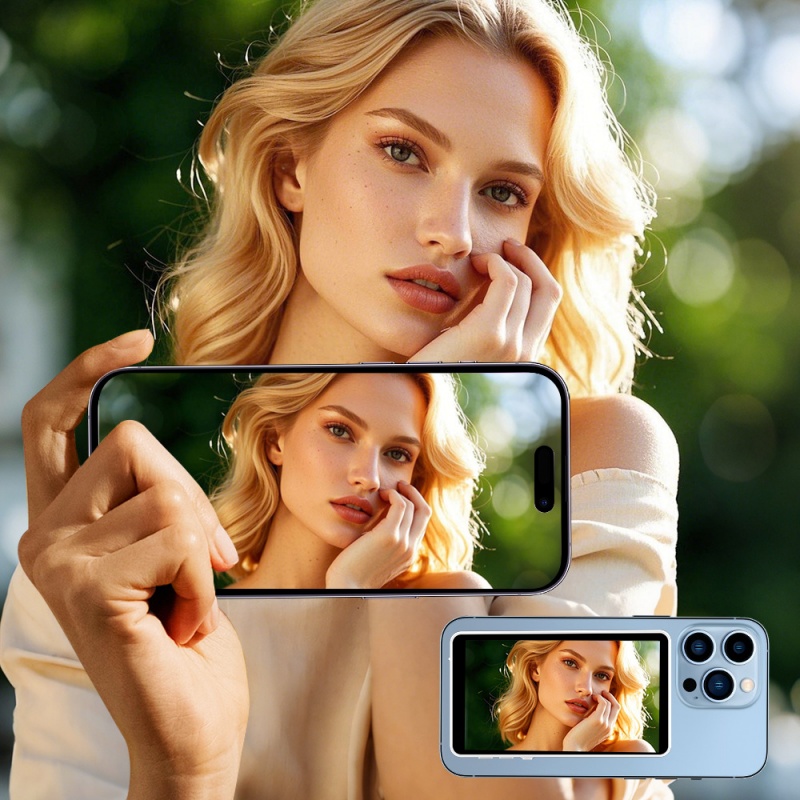Wireless Mobile Phone Magnetic Selfie Display