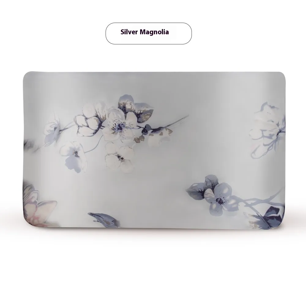 Silk Double-sided Pillowcase - Silver Grey Magnolia