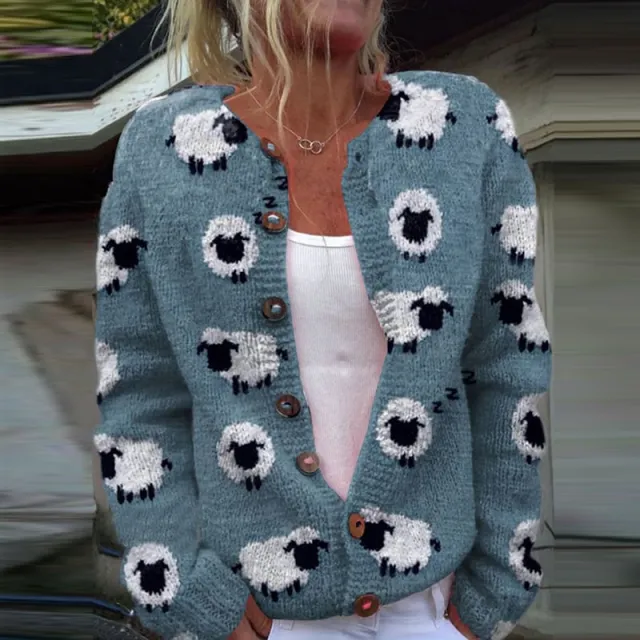 3D Digital Printing Cardigan Knitted Coat Women 39 Color - Shop at LoveMi