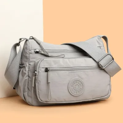 Trendy Water-repellent Nylon Crossbody Cloth Bag