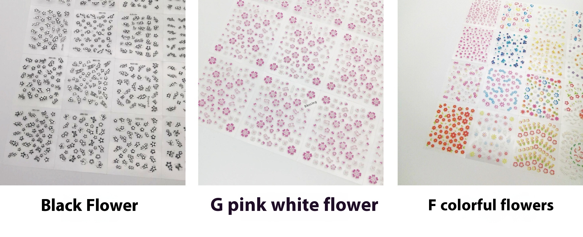 3D Nail Decoration Nail Sticker Set