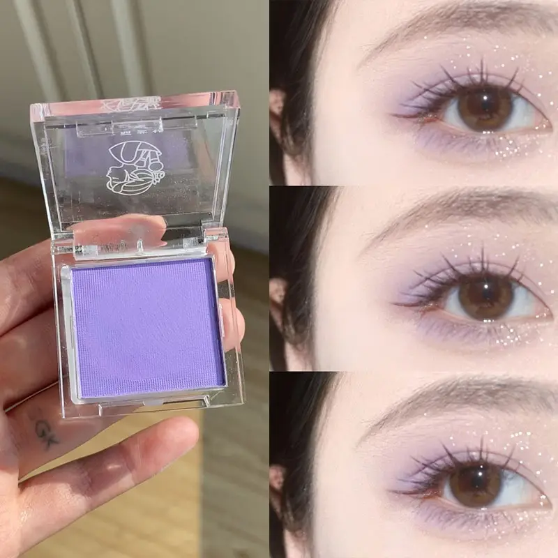 Yellow Eyeshadow Monochrome Matte Brightening Easy To Color High Full