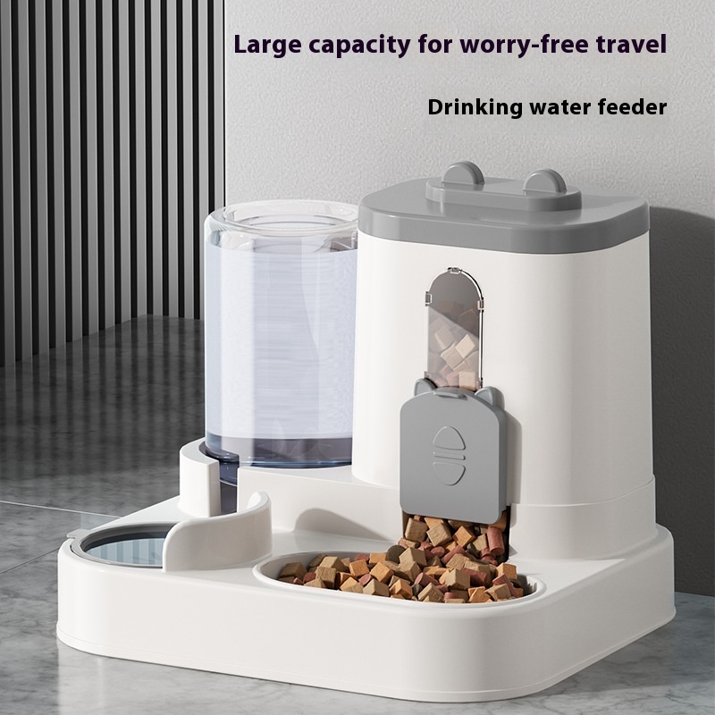 Pet Feeder Automatic Drinking Water Large Capacity Integrated