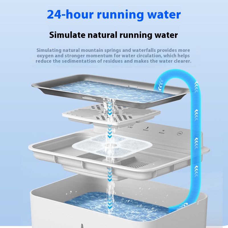 Cat Water Fountain Constant Temperature Heating Automatic Circulation Filter Intelligence