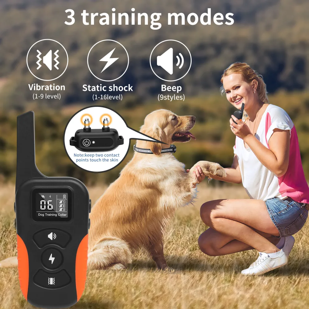 Waterproof Pet Remote Control Charging Customized Electric Training Dog